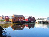 Brodkorpsjåene in Vardø harbour. Housing the Pomor museum.