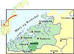 Eine Karte von Møre og Romsdal